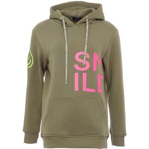 Zwillingsherz Hoodie met smiley print op de zijkant