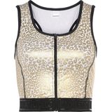 active by Lascana Crop-top -Sporttop Sporttop met glanzend dierenprint en 3D-tekst op de tailleband