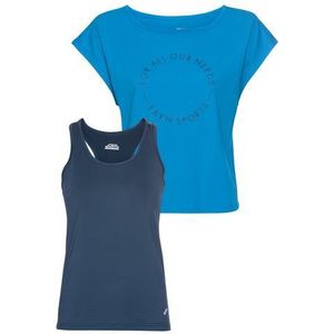 FAYN SPORTS Trainingsshirt 2-delig shirt & top (voordeelset, 2-delig)