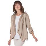 Creation L Premium blouseblazer in zomers lichte, chic glanzende kwaliteit