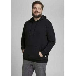 JACK & JONES PLUS SIZE Hoodie JJEBASIC Plus Size Zwart