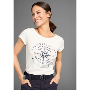 KangaROOS Shirt met print Korte mouwen, figuurvolgende snit, met metallic-print