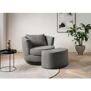 Leonique Draaibare fauteuil MAISIE, Love Seat,Lese-Sessel,Sessel-Set, mit Hocker (2 stuks)