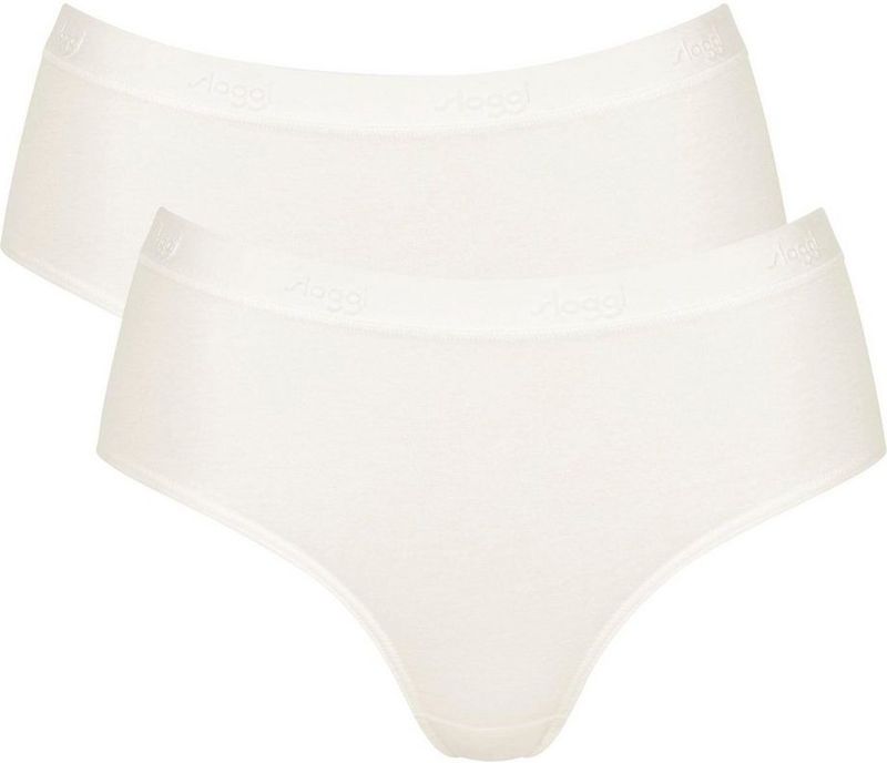 Sloggi Slip GO Casual Midi 2P zachte en ademende katoenkwaliteit (2 stuks, Set van 2)