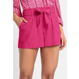 Lascana Short in paperbag-stijl, linnenmix, instapbroek, zomershort (Met een bindceintuur)