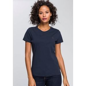 Tommy Hilfiger T-shirt HERITAGE CREW NECK TEE met tommy hilfiger-merklabel op borsthoogte