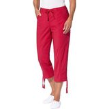 Casual Looks 3/4-broek met aanrimpeling en rijgkoord onder in de pijpen