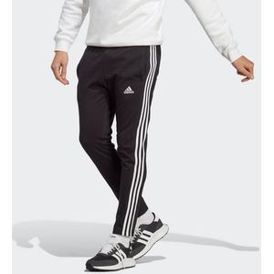 adidas Sportswear Sportbroek ESSENTIALS SINGLE JERSEY TAPERED OPEN HEM 3-STRIPE BROEK (1-delig)