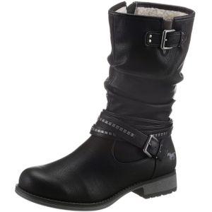 Mustang Shoes Winterlaarzen , enkellaarsjes, winterlaarzen met decoratieve gespen aan de slouchy schacht