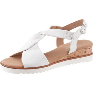 Gabor 751.1 Sandalen - Dames - Wit - Leer - Gespsluiting