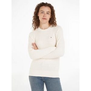 Tommy Hilfiger Trui met ronde hals CO CABLE C-NK SWEATER