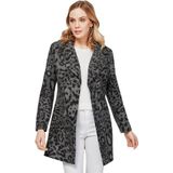 création L lange blazer met beeldschone luipaardprint
