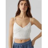 Vero Moda Top met spaghettibandjes VMHONEY LACE V-NECK CROPPED TOP WVN