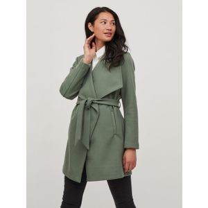Vila Korte jas VICOOLEY COLLAR BELT COAT - NOOS