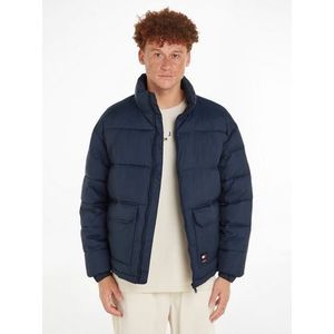 TOMMY JEANS Gewatteerde jas TJM BACK LOGO PUFFER met hoge staande kraag