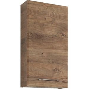 Badkamermeubel - Eiken Ribbeck - Glanzend Chroom Grepen - Eiken Ribbeck/Wit Binnendecor