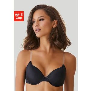 Lascana Bh met steuncups Ela - perfect basic met transparante bandjes, perfecte basic met beugels, basic lingerie