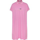 TOMMY JEANS jerseyjurk TJW MODERN LOGO POLO DRESS met tommy jeans city-logo-opschrift opgestikt