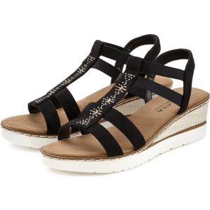 Lascana Sandaaltjes Zomerschoen Sandalette, zomerschoen met sleehak en sierstenen VEGAN