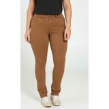 Gecoate slim broek