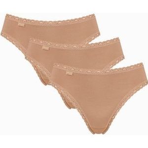 Sloggi Tailleslip 24/7 Cotton Lace Fijne kanten boordjes, platte naden (3 stuks, Set van 3)