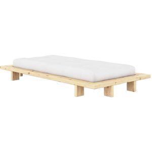 Karup Bedframe JAPAN BED Futonbed van FSC-gecertificeerd massief hout Massief houten bed met lattenbodem, massief grenen, bed zonder hoofdeinde