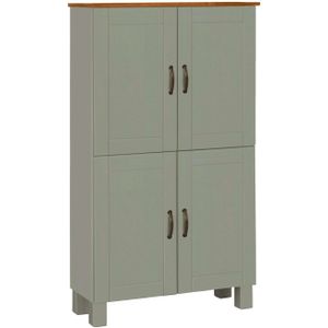 Home affaire Halfhoge kast Rodby Massief, FSC-gecertificeerd hout, breedte 75 cm, hoogte 130 cm
