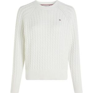 Tommy Hilfiger Curve Trui met ronde hals CRV CO CABLE C-NK SWEATER