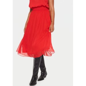 Saint Tropez Midirok CoralSZ Skirt gemaakt van chiffon