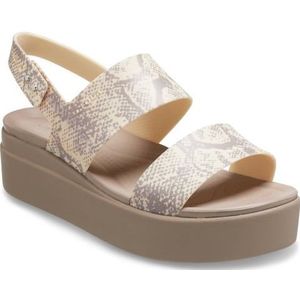 Crocs Sleehaksandaaltjes Brooklyn Snake Low Wedge