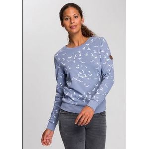 KangaROOS Sweatshirt Lange mouwen, figuurvolgende snit, bedrukt, ronde hals