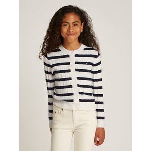 Tommy Hilfiger Vest MINI CABLE CARDIGAN met klein kabelpatroon