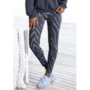 Lascana Legging -Loungebroek met zebramotief en brede band, loungewear