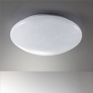 B.K.Licht Led-plafondlamp BK_DL1060 LED plafondlamp, sterrenhemel, Ø28cm, wit, IP20 (1 stuk)