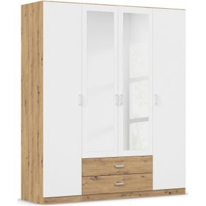 rauch Kledingkast Kast Garderobe Wasmand GAMMA in 3 Breedtes veel opbergruimte met 6 lades, met spiegel topseller made in germany