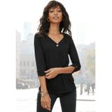 Lascana Shirt Met knoopdetails van zachte kwaliteit met viscose