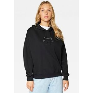 Mavi Jeans Hoodie CAT PRINTED SWEATSHIRT met capuchon en rijgkoord