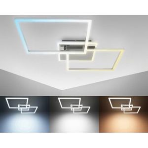 B.K.Licht Led-plafondlamp BK_FR1440 LED plafondlamp, draaibaar, CCT kleurtemperatuur instelbaar (1 stuk)