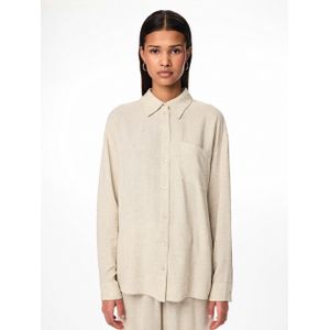pieces Overhemdblouse PCPIA LS LOOSE SHIRT WVN NOOS