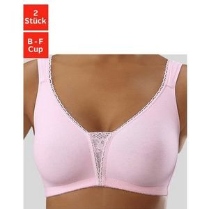 Petite fleur Soft-bh zonder beugels met kanten details (Set van 2)