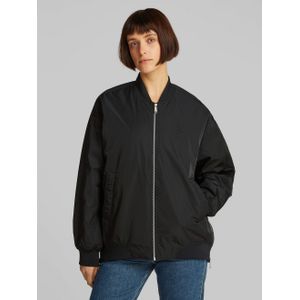 Calvin Klein Bomberjack LONG BOMBER met logo-opdruk, tailleafsluiting versmald door elastiek