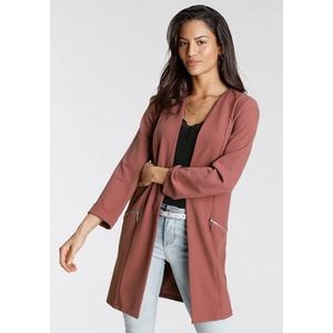 Laura Scott Lange blazer met ritssluitingen