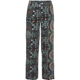 Lascana Strandbroek met etnische print en zakken, wide leg, marlene broek