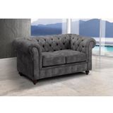 Premium collection by Home affaire 2-zitsbank CHESTERFIELD met knoopsluiting, ook in leer
