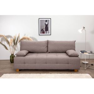 Slaapbank - Cappuccino - 196x96x45 cm - Zithoogte 45 cm