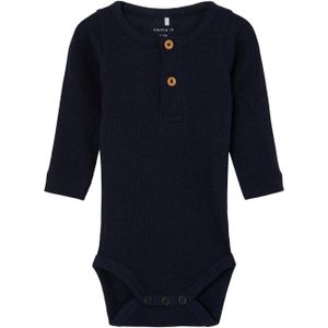 NAME IT BABY Ribgebreide Romper NBMKAB Donkerblauw