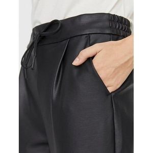 Vero Moda Imitatieleren broek VMEVA MR LOOSE STRING COATED PNT