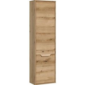 welltime Hoge kast Kayu, hoogte 164 cm, staand/hangend te monteren, 1 deur, 4 planken Deuraanslag verwisselbaar, badkamerkast, badkamermeubels, badkamer, bad