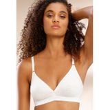 Petite fleur Bralette-bh zonder beugel van zijdeachtig glanzend modal (Set van 2)