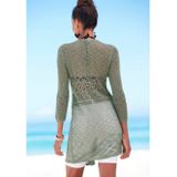 s.Oliver RED LABEL Beachwear Vest met ajourpatroon, haaklook, strandmode